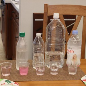 水道水はDPD 試薬を入れると塩素に反応してピンクに変色しました